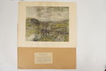 Viktor Forsell, landskap med renar, tryck, 54x42. M79