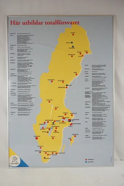 Pliktverket Informationskarta. M88