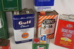 9st plåt dunkar, Gulf, Castrol mm. B78