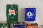 9st plåt dunkar, Gulf, Castrol mm. B78