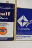 9st plåt dunkar, Gulf, Castrol mm. B78
