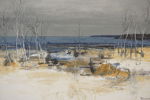 B. Jonson, April vinter Kylören, oljemålning 60x46. M6