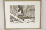G. Boström, mårddjur i snöigt landskap 41/240, 60x48. M7
