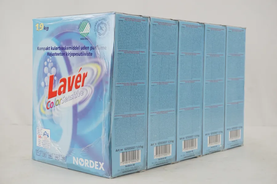 5st Laver 1,9kg Kulörtvätt. D27