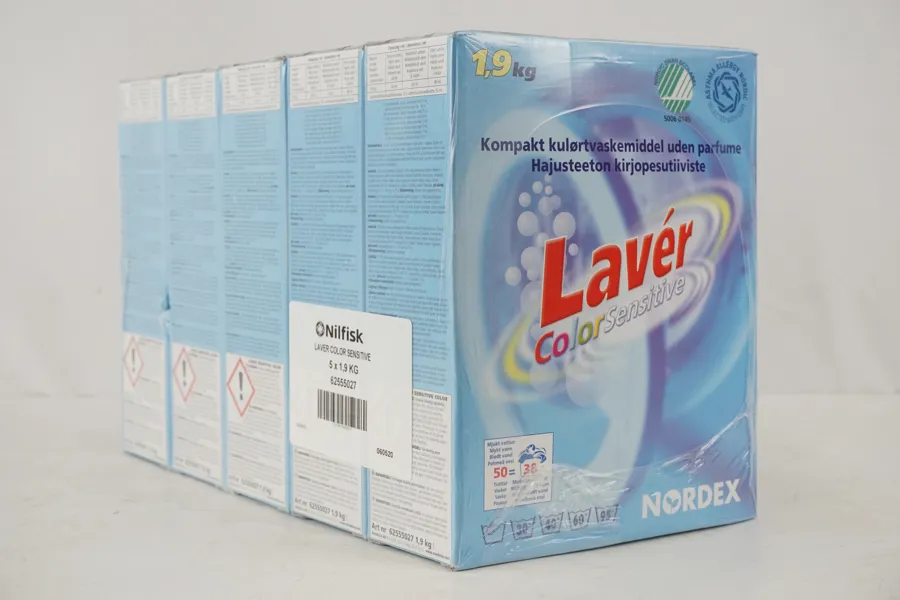 5st Laver 1,9kg Kulörtvätt. D28