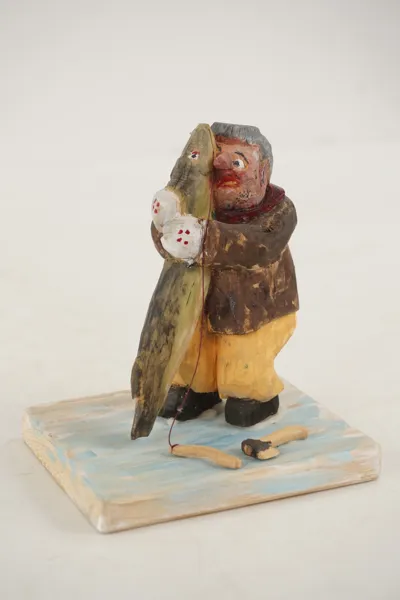 Träfigur Fiskare. A85