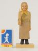 Träfigur Kvinna med Kavel. A86