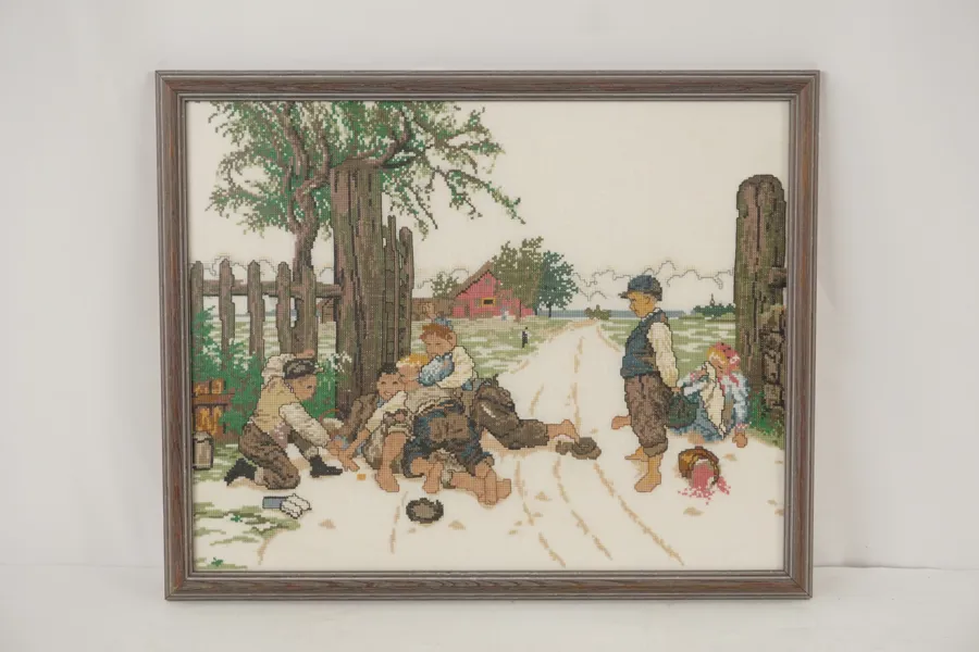 Grindslanten Broderitavla. A123