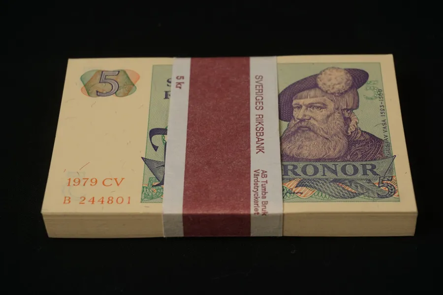 Bunt 5-kronorssedlar 1979. A195
