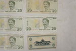 Turkisk 10 & 20 Lira, Dansk 5 sedel. A196
