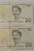 Turkisk 10 & 20 Lira, Dansk 5 sedel. A196