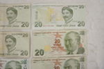 Turkisk 10 & 20 Lira, Dansk 5 sedel. A196