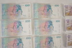 Svenska 100, 50 & 20 Sedlar. A197