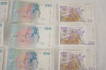 Svenska 100, 50 & 20 Sedlar. A197