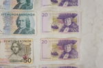 Svenska 100, 50 & 20 Sedlar. A197