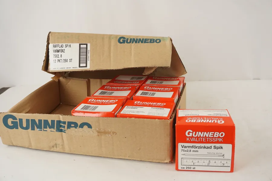 7st frp Gunnebo 75x2,8mm Spikar. A299