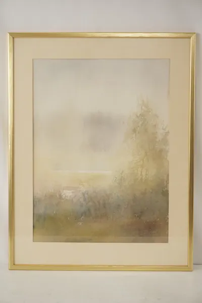 T. Hjukström, Morgon, Akvarell, 43x55,5. M8/