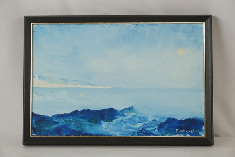 Montrevel, Cyclades, akvarell, 44x30. M18/