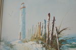 Bonsard, strand med fyr, olja, 58x48. M44/