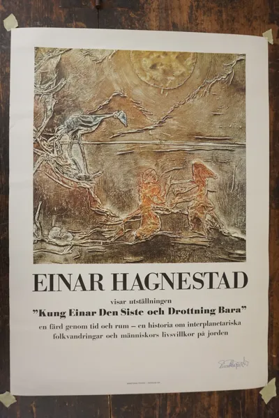 Affisch Einar Hagnestad signerad. A3