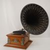 Trattgrammofon, svart. B211