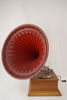 Trattgrammofon, röd. B212