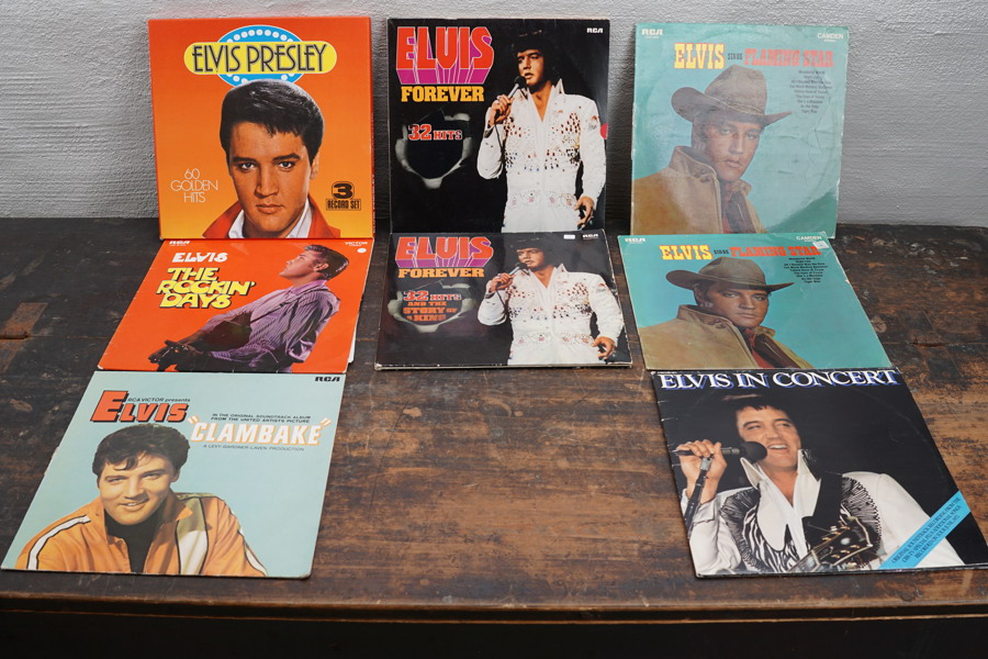 8st Elvis Presley vinylskivor. A124