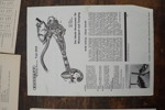 Diverse Zundapp papper med teknisk information tabeller m.m. A461/