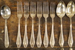 29st Bestick i nysilver tot vikt ca: 1,7kg. A211