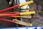 4 Par skidor med 6st stavar Jofa Edsbyverken. B289