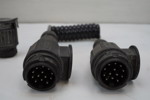 Spiralkabel släpvagn 13 polig med  13/7 adapter. D114