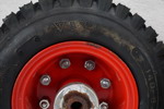 2st Trelleborg T539 140-6 6PR däck på fälg. B350