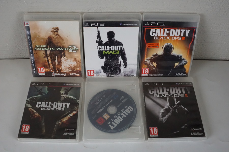 6st Playstation 3 spel Call of Duty. A5