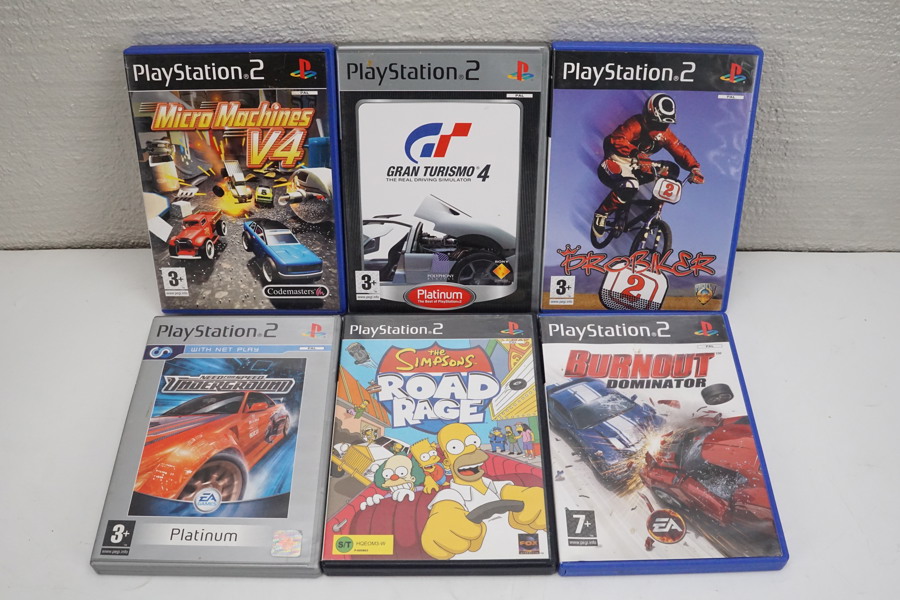 6st Playstation 2 spel Need for Speed m.m. A9