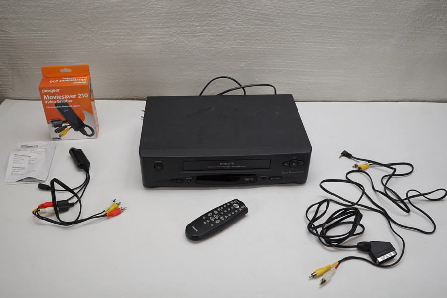 Philips VR171 VHS spelare med Plexgear Moviesaver 210. BC257